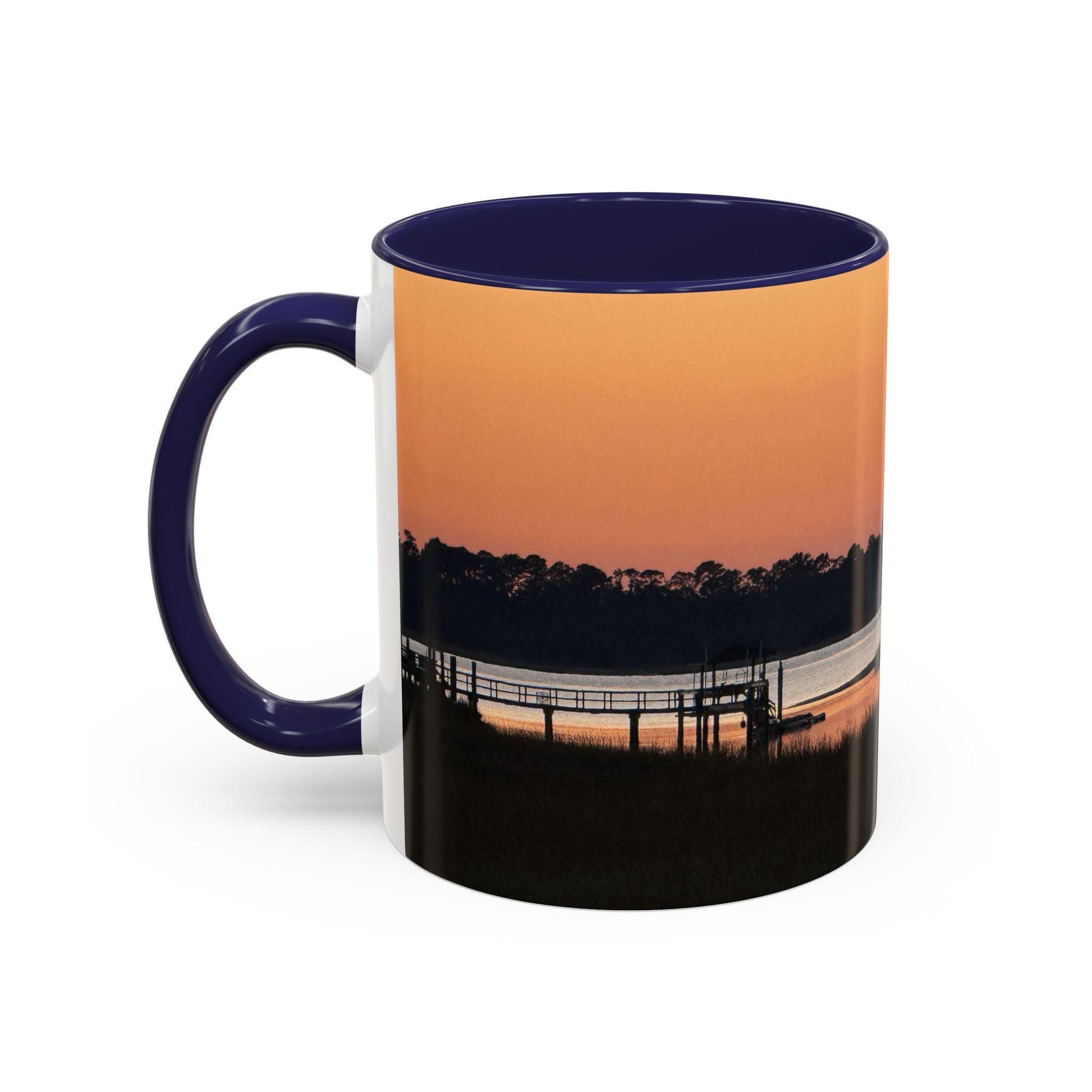 Coffee Mug Dock At Sunset, HHI (15 oz.)