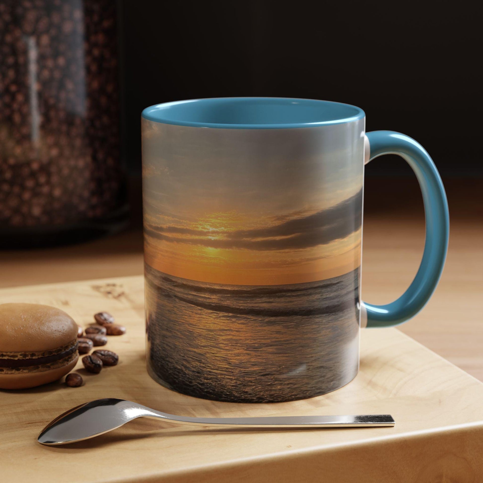 Coffee Mug with Colorful Sunrise on HHI (15 oz.)