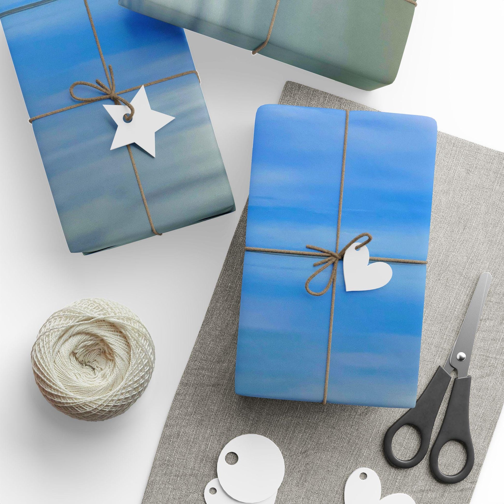 Gift Wrap Blue Ocean And Sky, HHI
