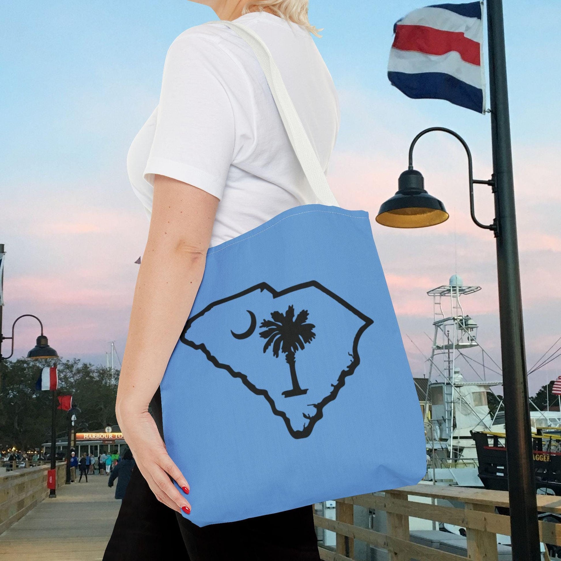 Tote Bag with State of South Carolina and Flag Symbol