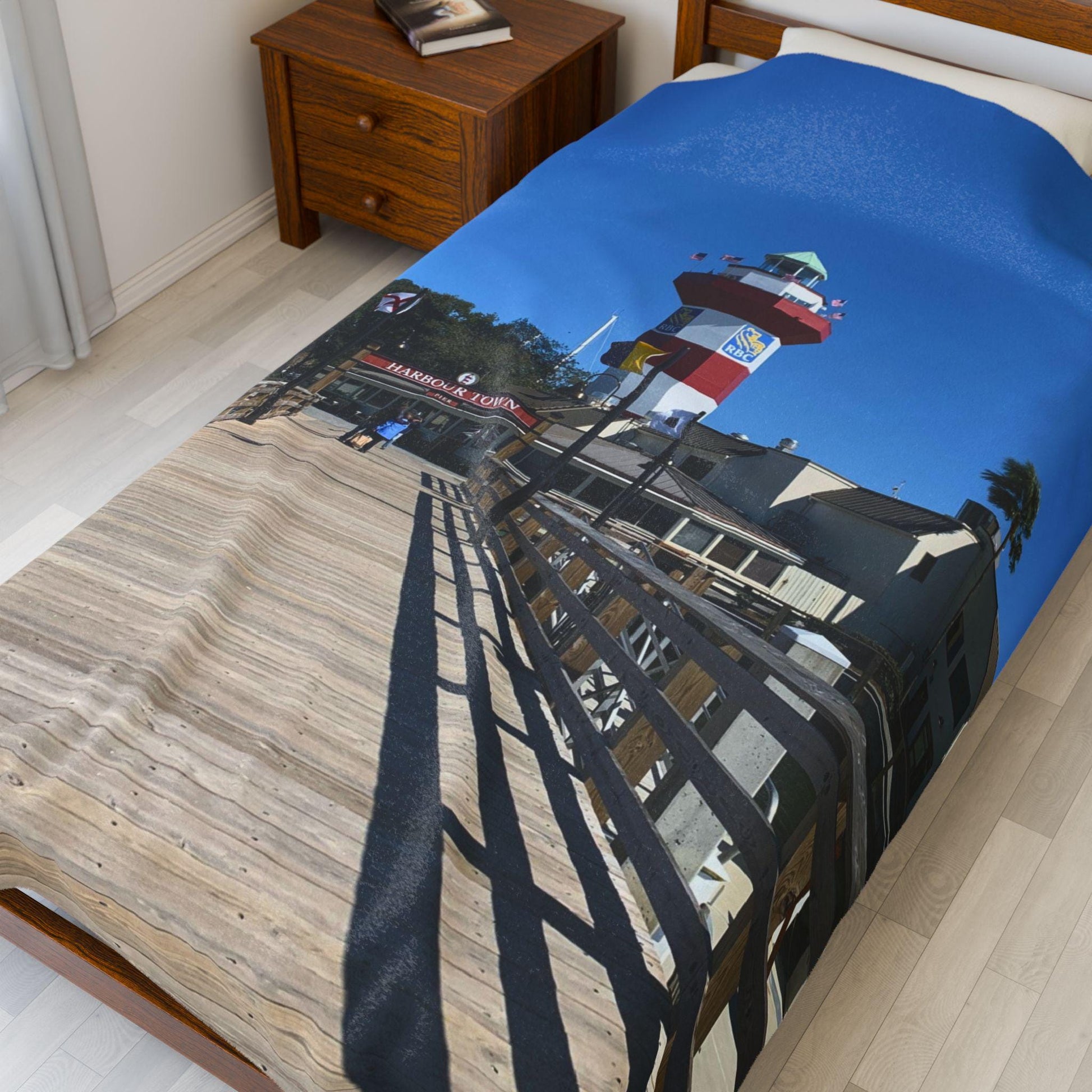 Velveteen Blanket: Lighthouse at Sea Pines on Hilton Head Island