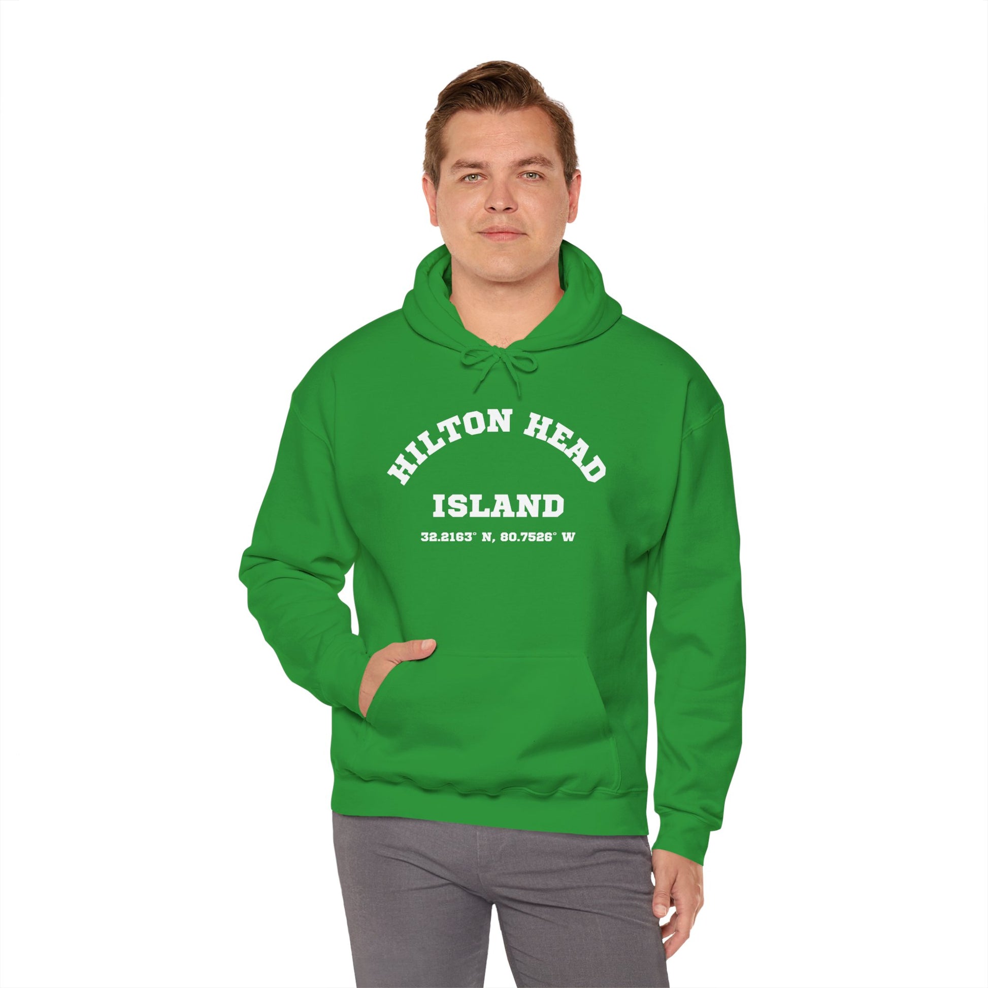 Hilton Head Lat/Long Unisex Heavy Blend™ Hooded Sweatshirt