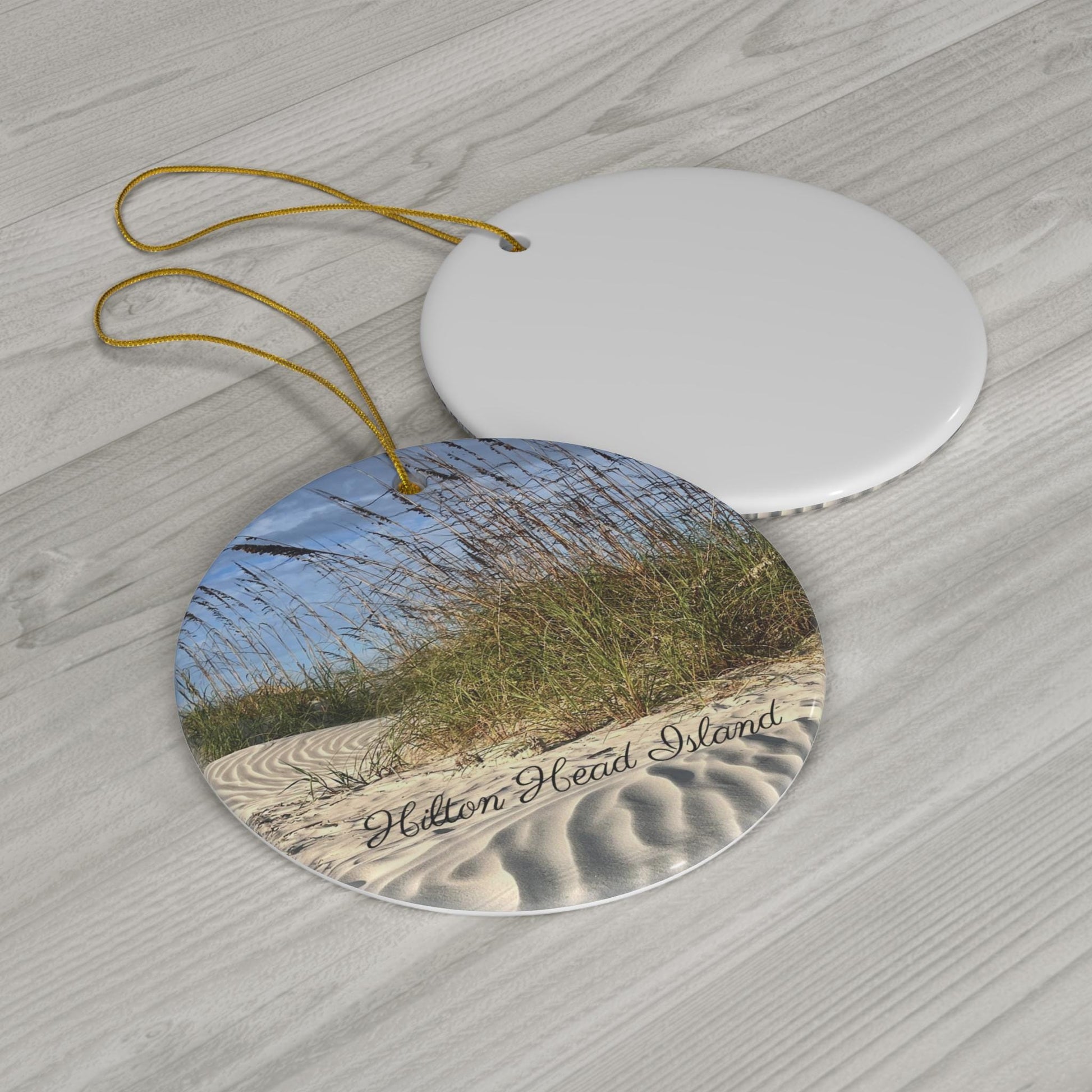 Christmas Ornament featuring Hilton Head Island Dunes