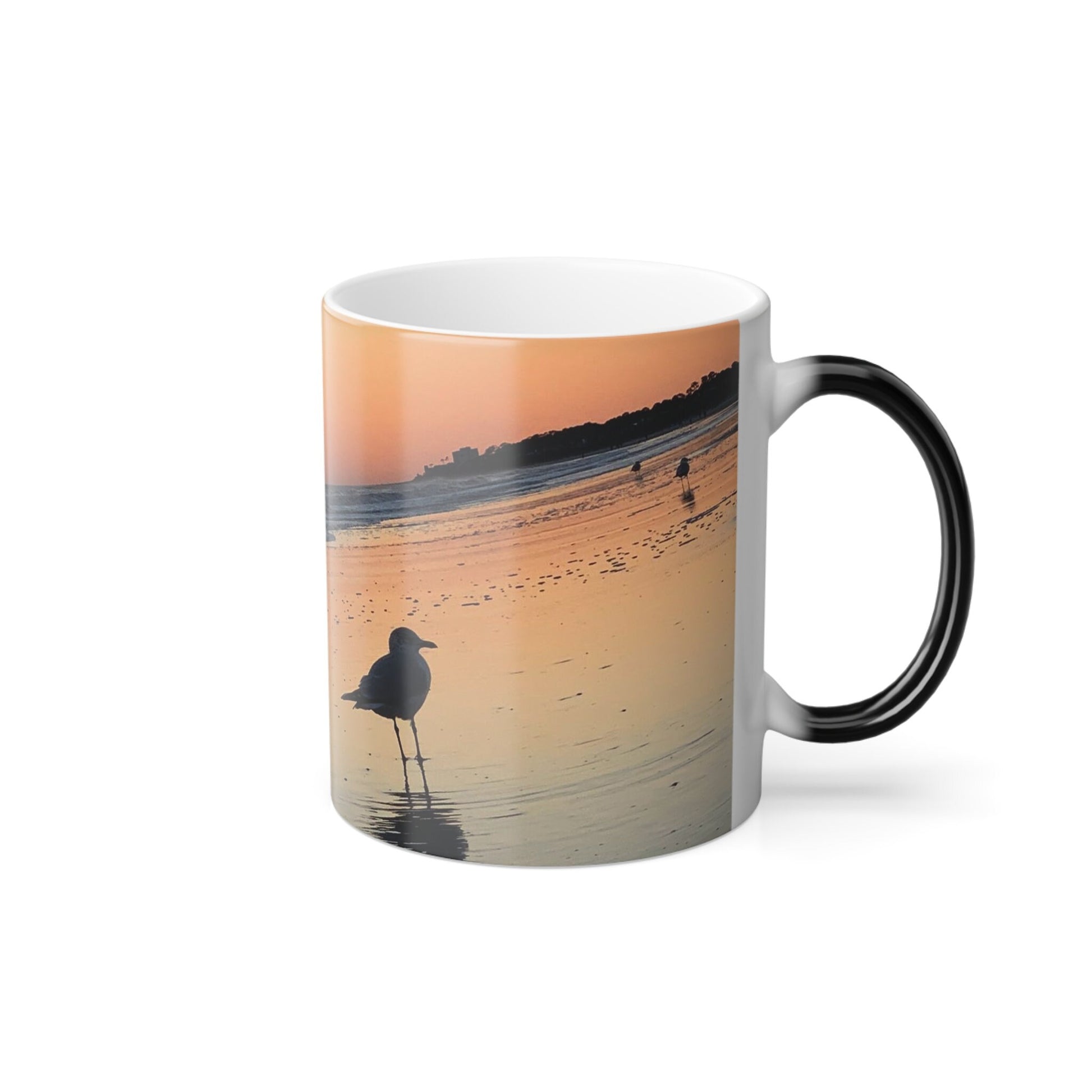Sunrise w/ Gull Heat-Morphing Mug 11 oz. or 15 oz.