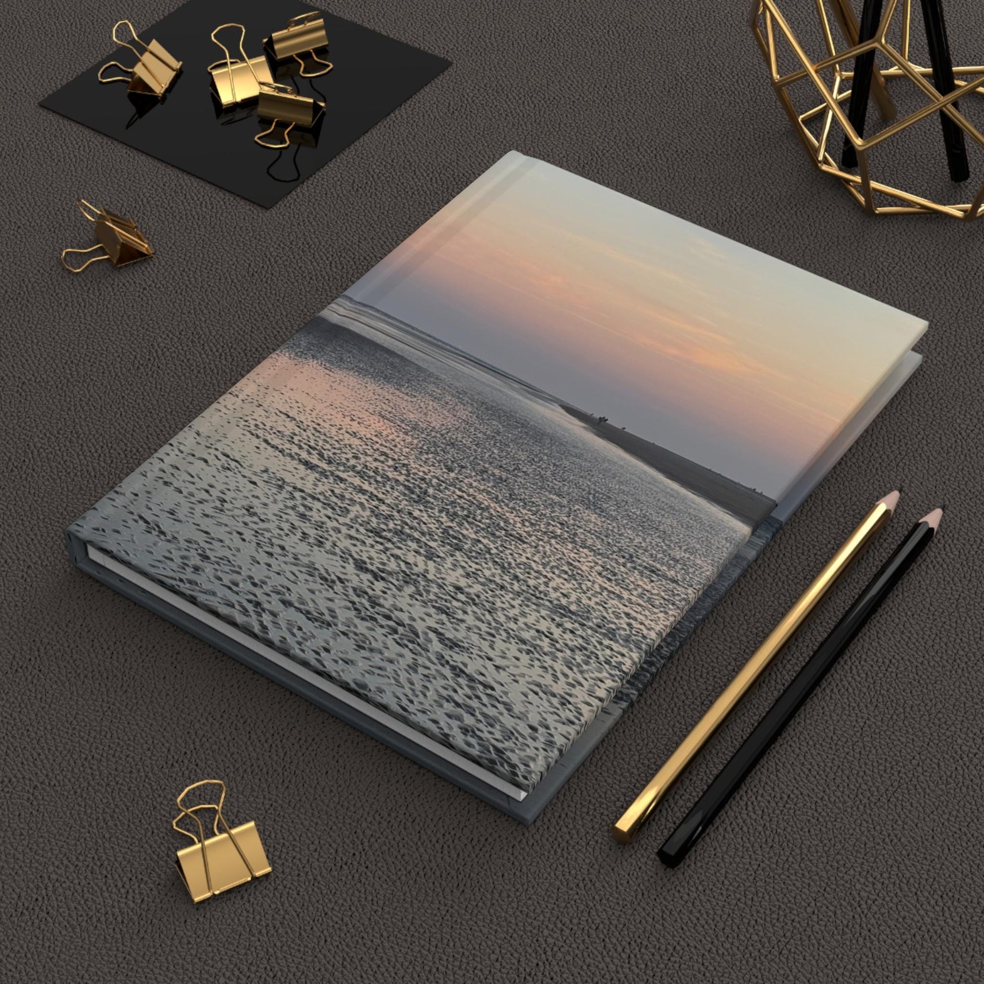 Hardcover Journal, Sunset At Palmetto Dunes Beach