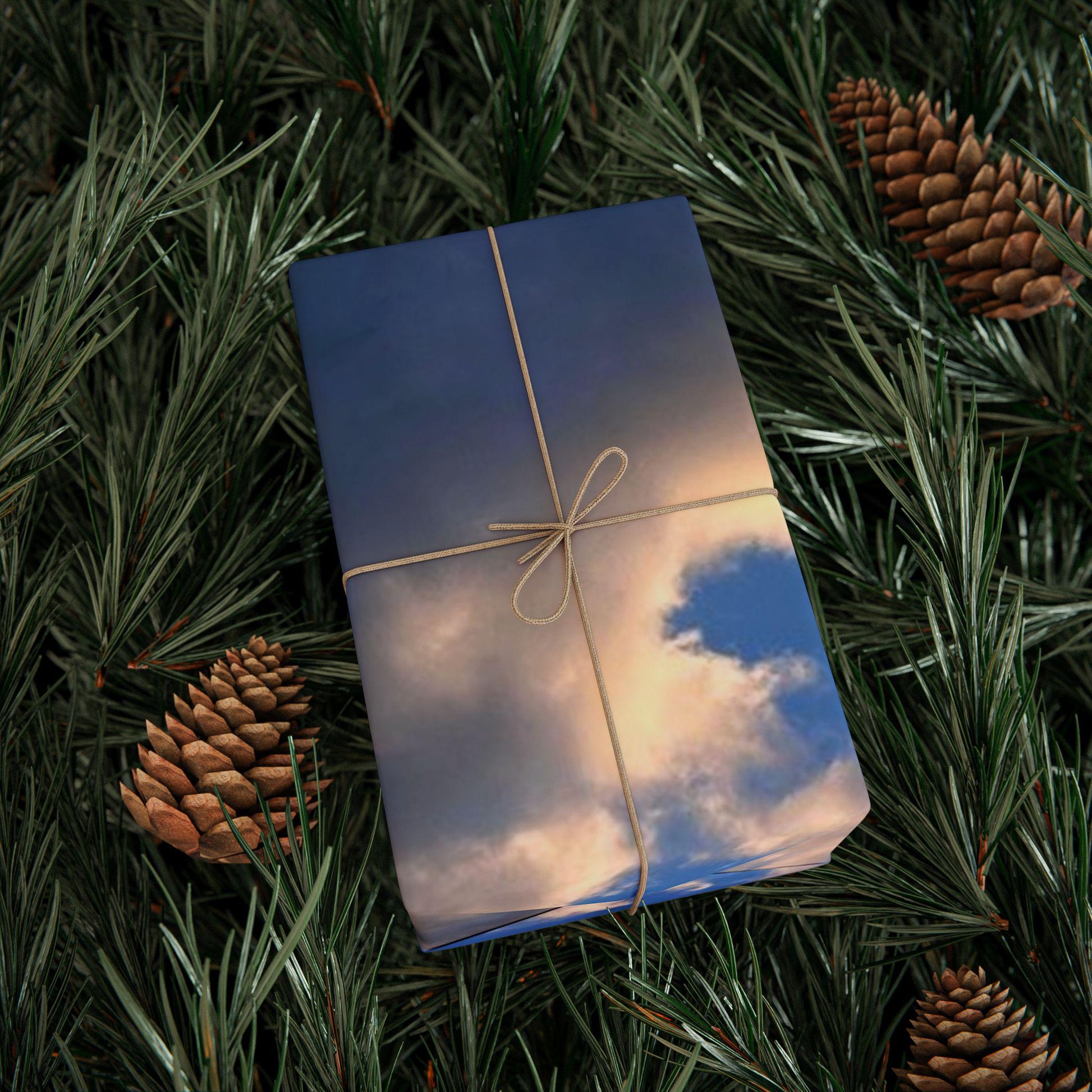 Gift Wrap Blue Sky and Clouds, HHI