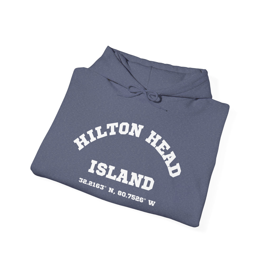 Hilton Head Lat/Long Unisex Heavy Blend™ Hooded Sweatshirt