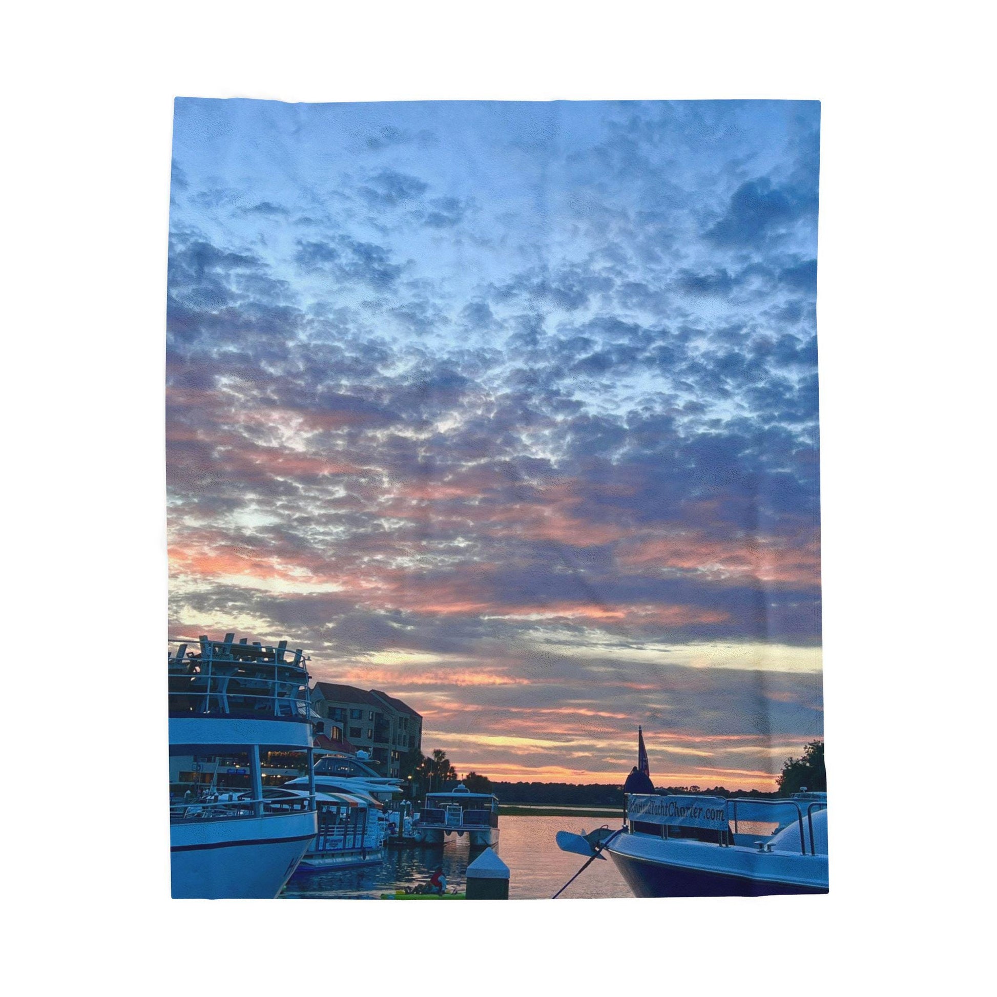 Velveteen Blanket Shelter Cove Marina on Hilton Head Island