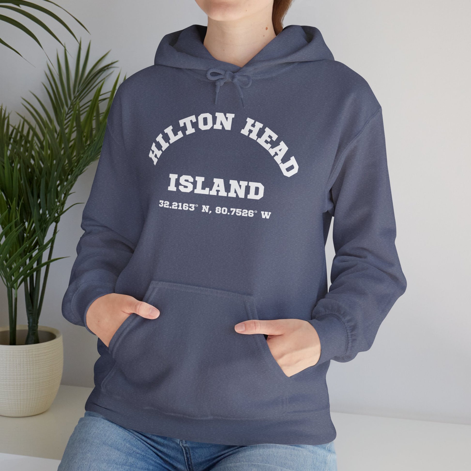 Hilton Head Lat/Long Unisex Heavy Blend™ Hooded Sweatshirt