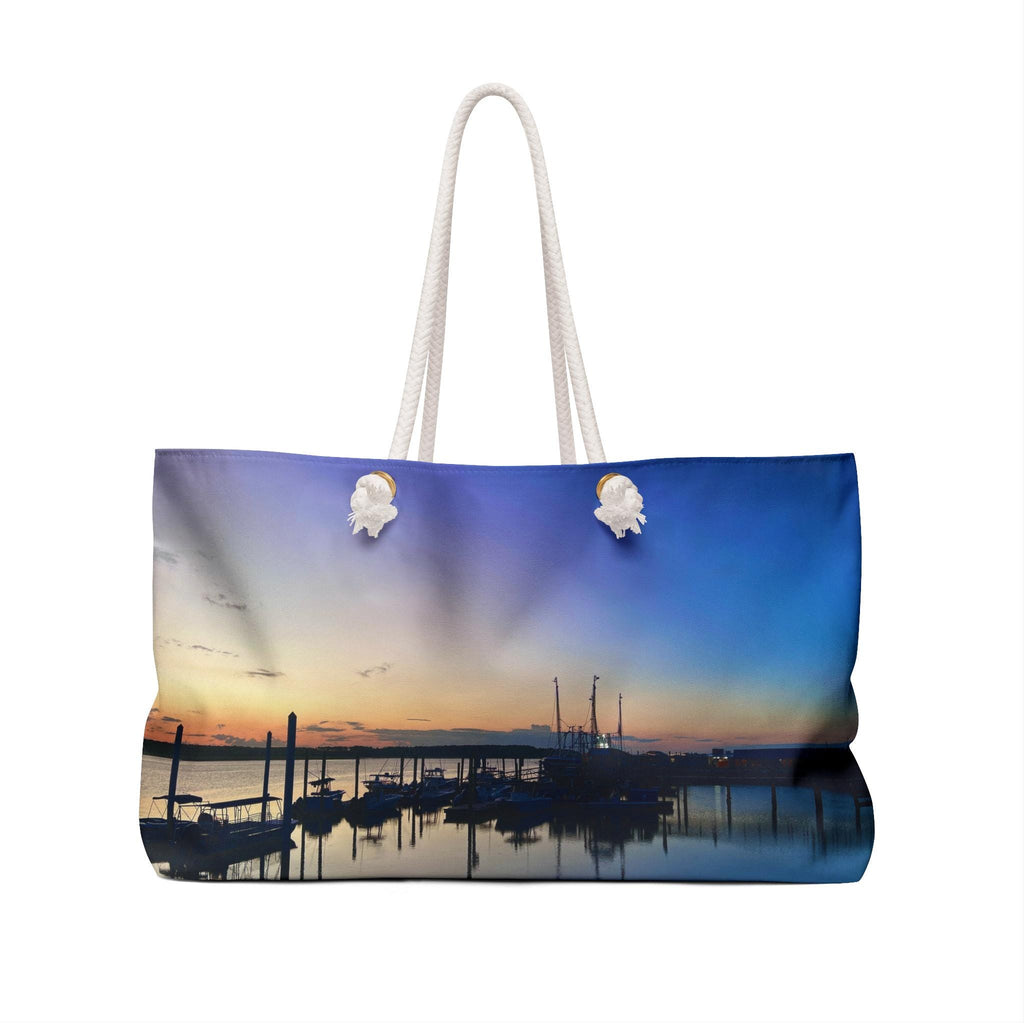 Shoulder Bag With Skull Creek At Sunset On HHI