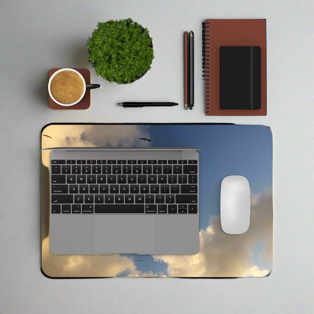 Mousepad: Flock Of Sand Hill Cranes In Flight