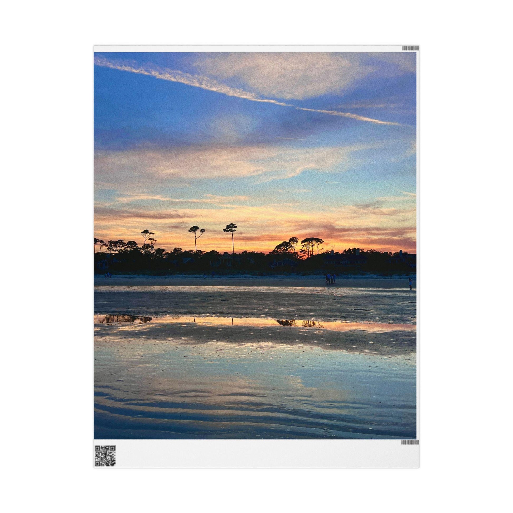 Gift Wrap Sunset And Reflective Ocean On HHI
