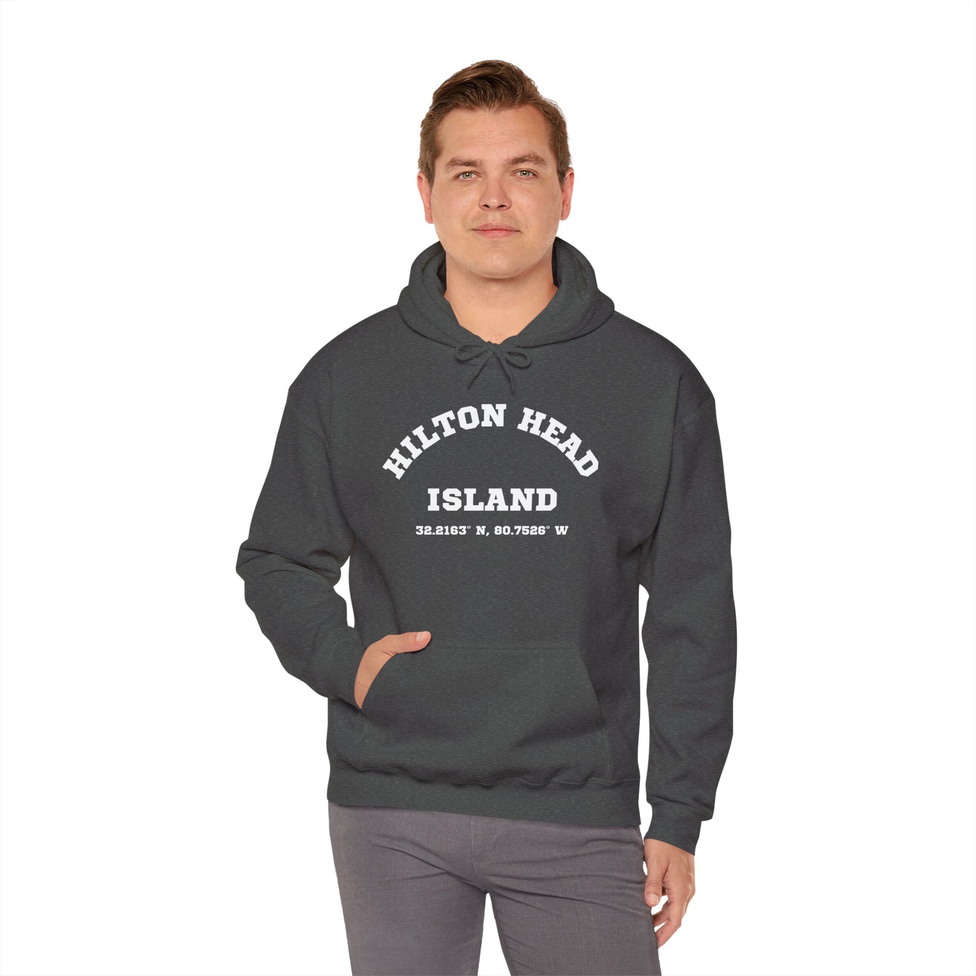 Hilton Head Lat/Long Unisex Heavy Blend™ Hooded Sweatshirt