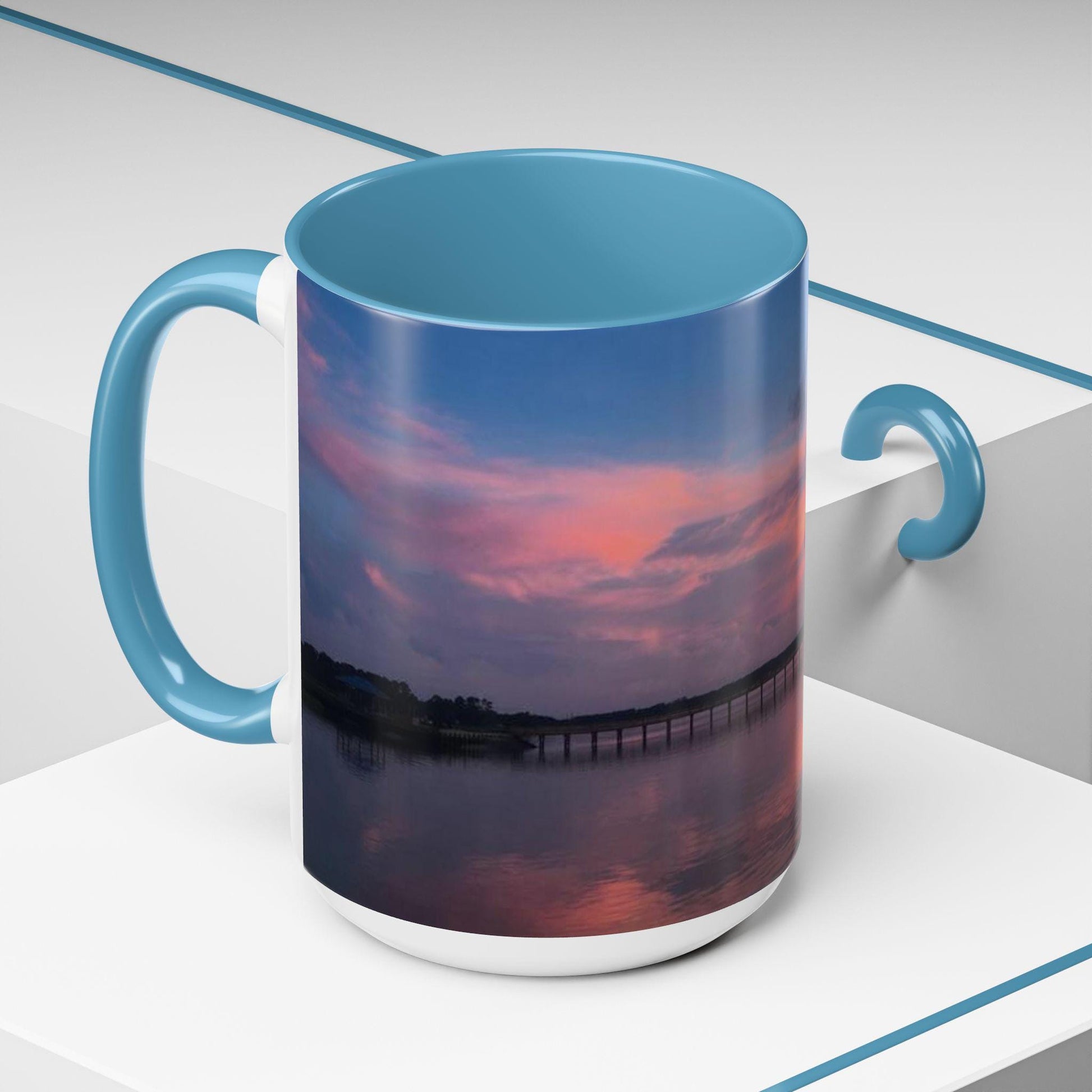 Coffee Mug With Orange Cloud Sunset, HHI (15 oz.)