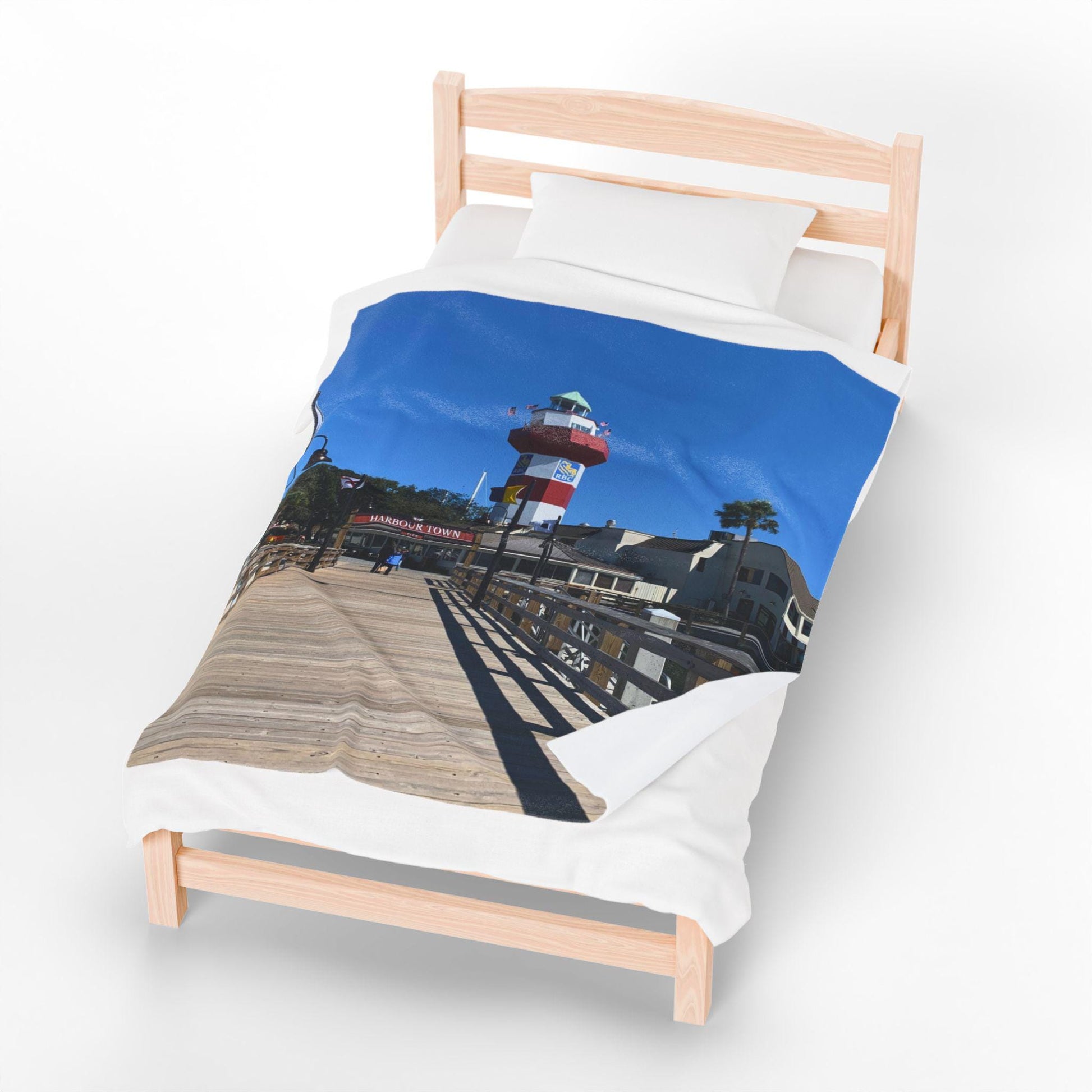 Velveteen Blanket: Lighthouse at Sea Pines on Hilton Head Island