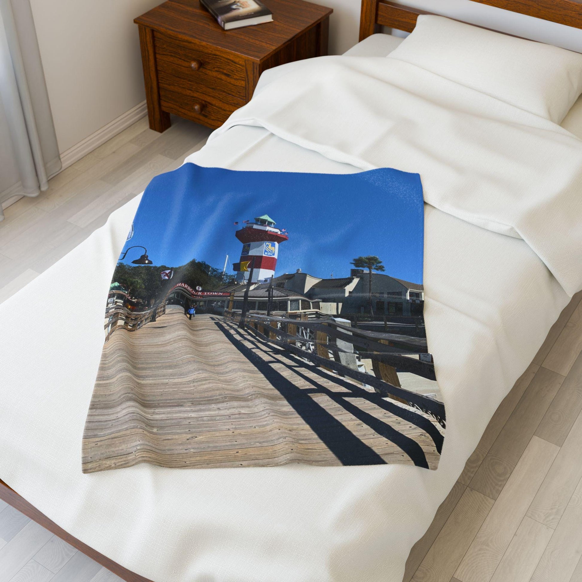 Velveteen Blanket: Lighthouse at Sea Pines on Hilton Head Island