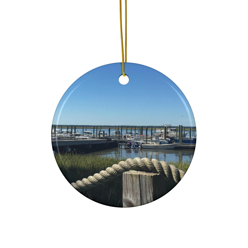 Christmas Ornament, Daufuskie Island Dock