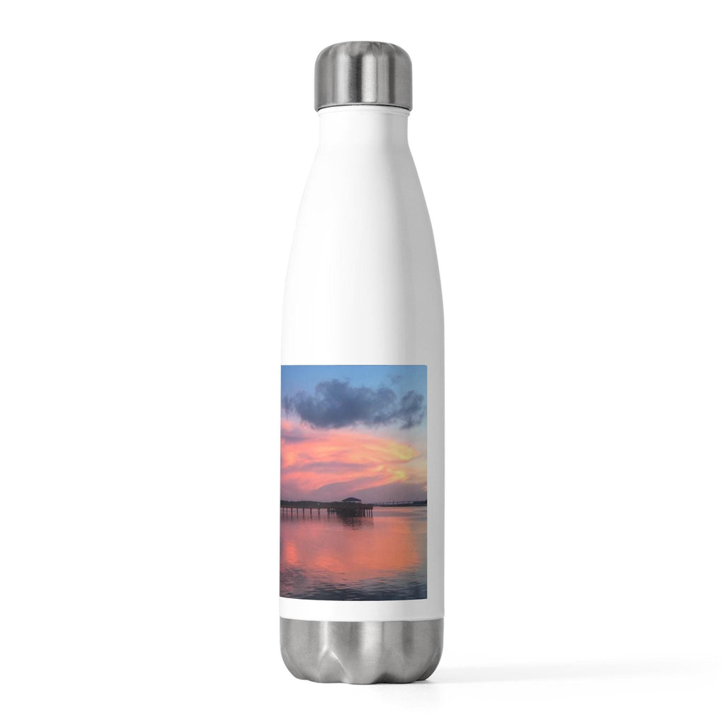 Water bottle with vibrant sunset on Hilton Head Island, - 20oz Insulated Bottle
