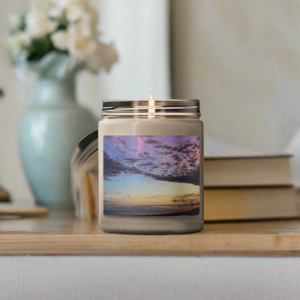 Jar Candle With Purple Sunset (9oz), Hilton Head Island