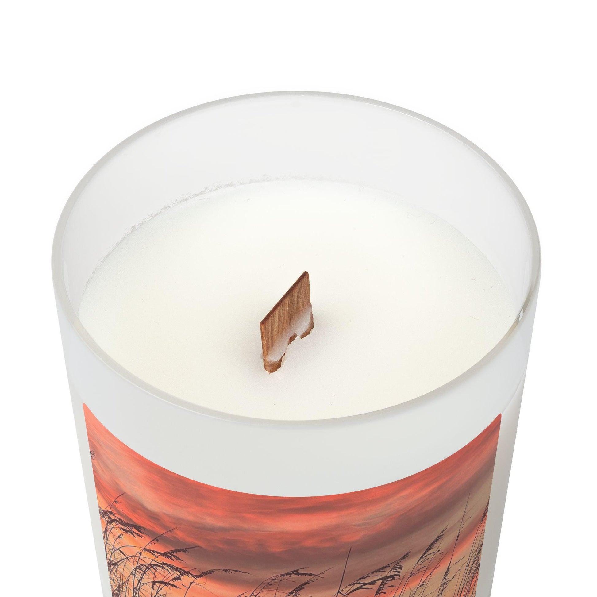 Wood Wick Container Candle With Sunset With Dunes On Hilton Head Island (11 oz.)