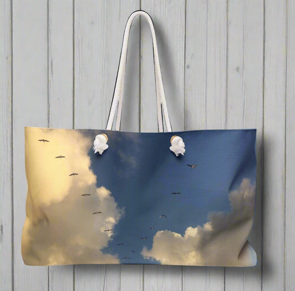 Shoulder Bag With Sky and Clouds