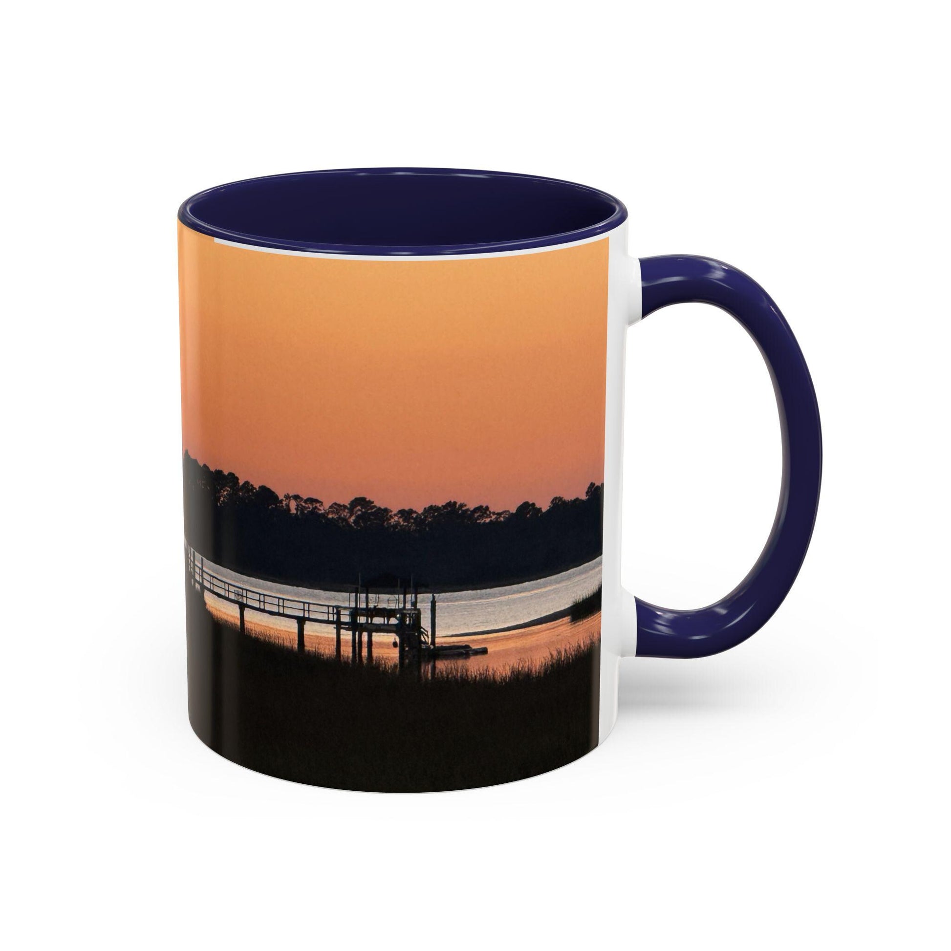 Coffee Mug Dock At Sunset, HHI (15 oz.)