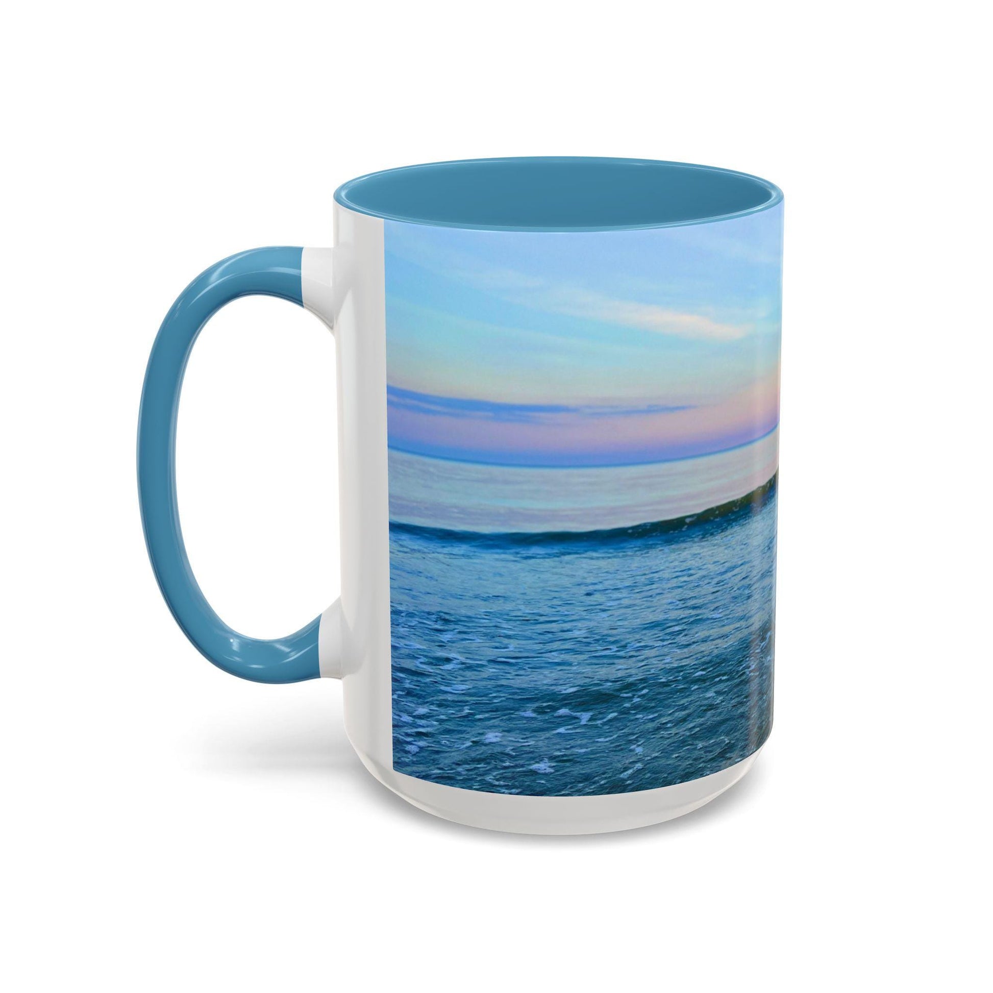 Coffee Mug With Rainbow-Hued Hilton Head Sunset (15 oz.)