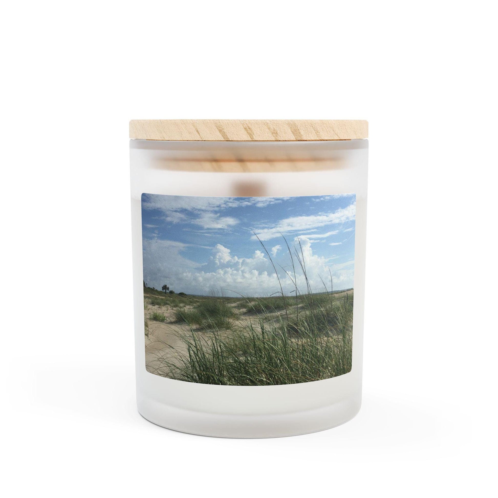 Wood Wick Container Candle Blue Sky, Dunes On HHI Beach (11 oz.)
