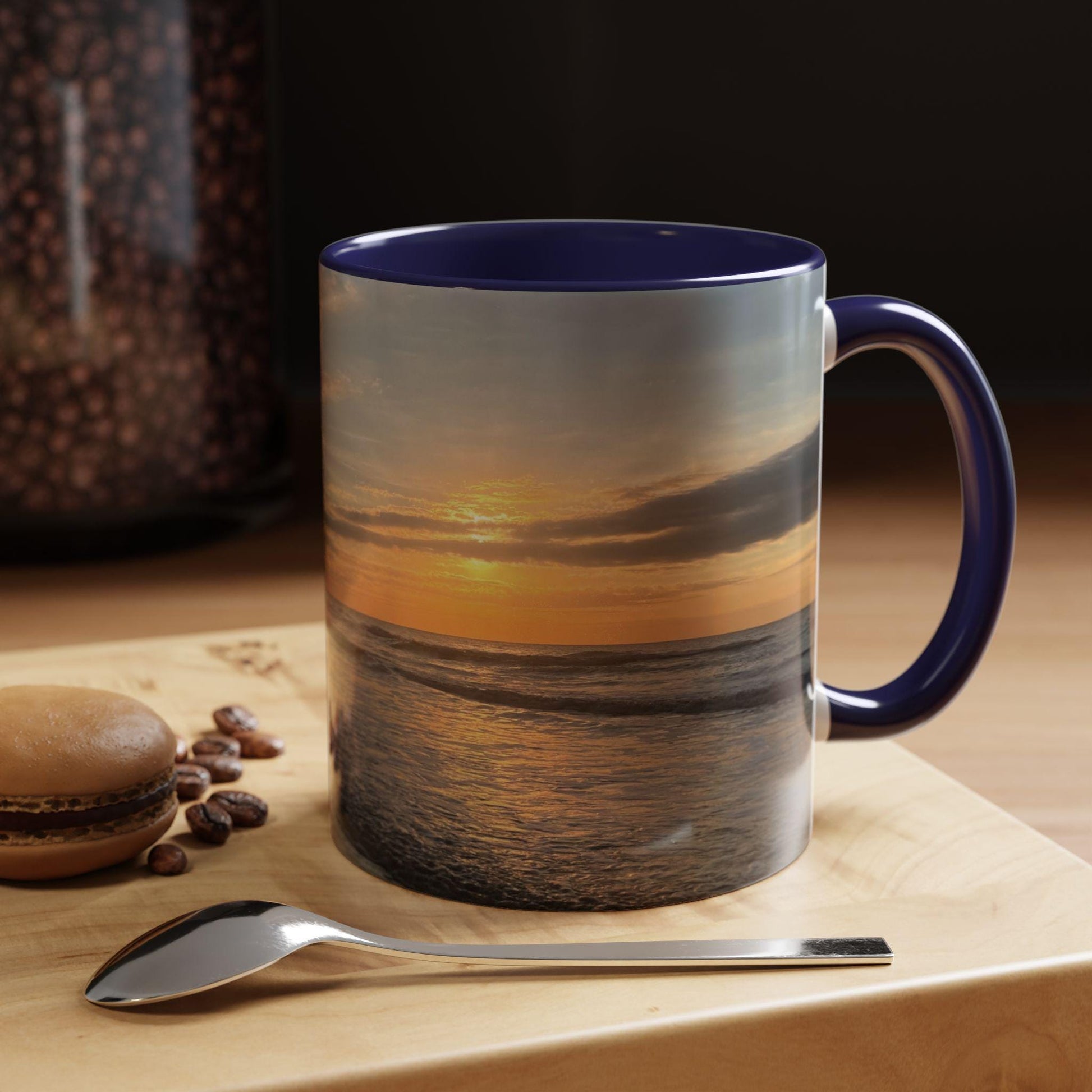 Coffee Mug with Colorful Sunrise on HHI (15 oz.)