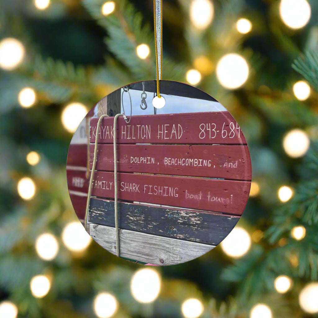 Christmas Ornament, With Iconic HHI Signage