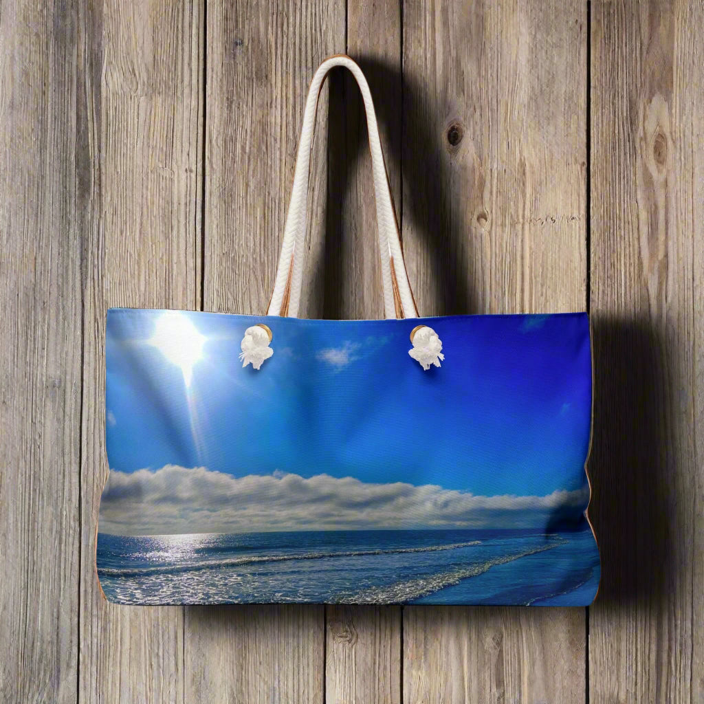 Shoulder Bag: Shore Clouds and Surf On HHI