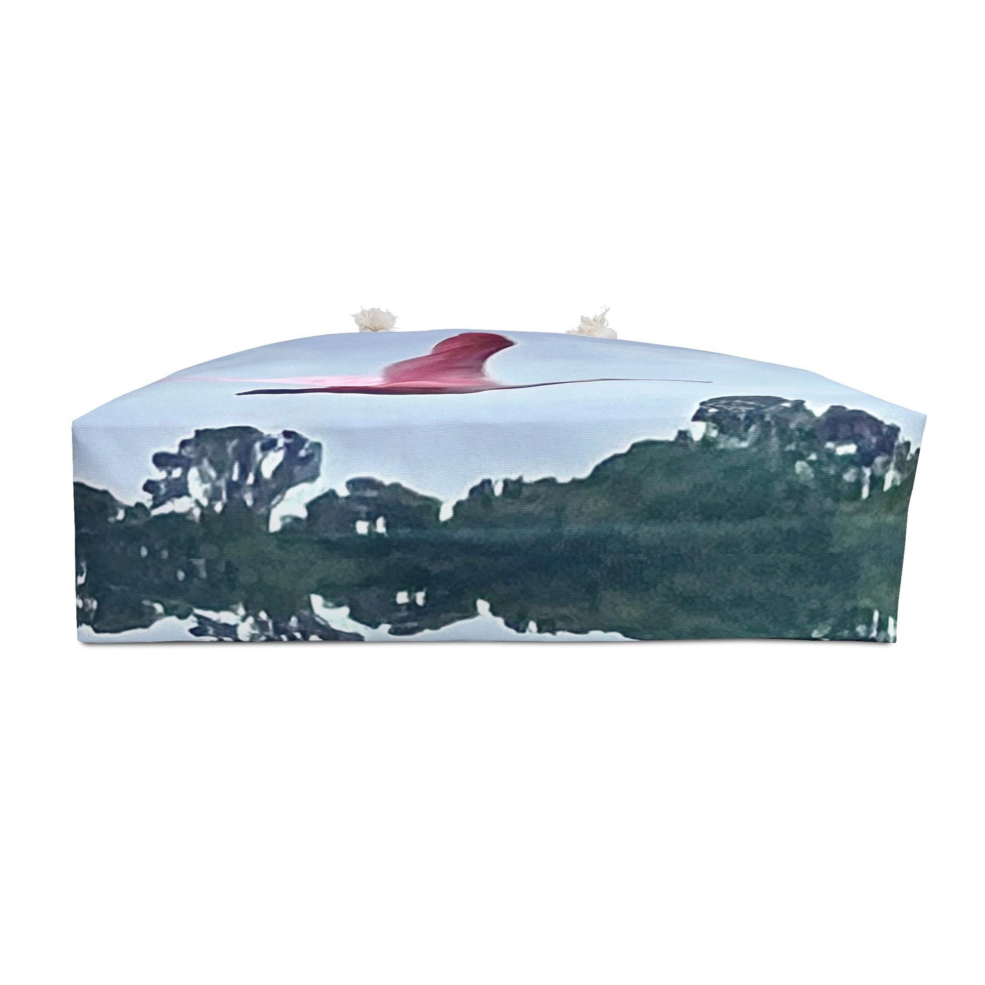 Shoulder Bag With Spoonbill in Flight