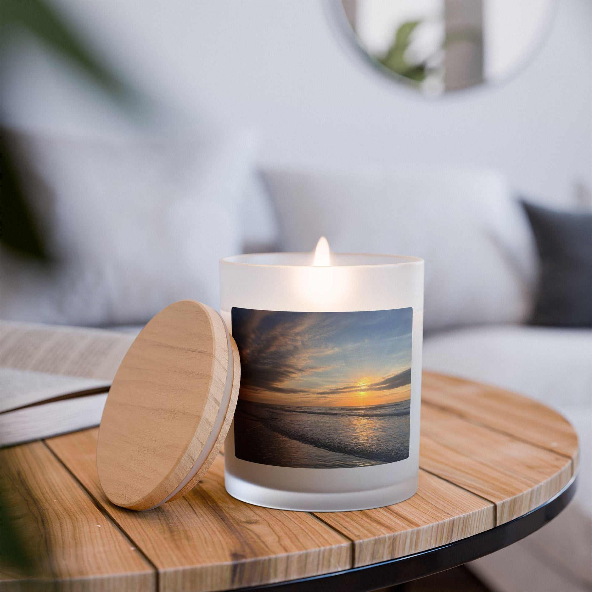 Wood Wick Container Candle Sunrise On Palmetto Dunes Beach (11 oz.)