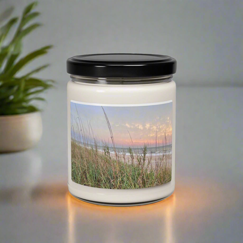 Jar Candle With Folly Field Beach At Sunset, HHI (9 oz.)