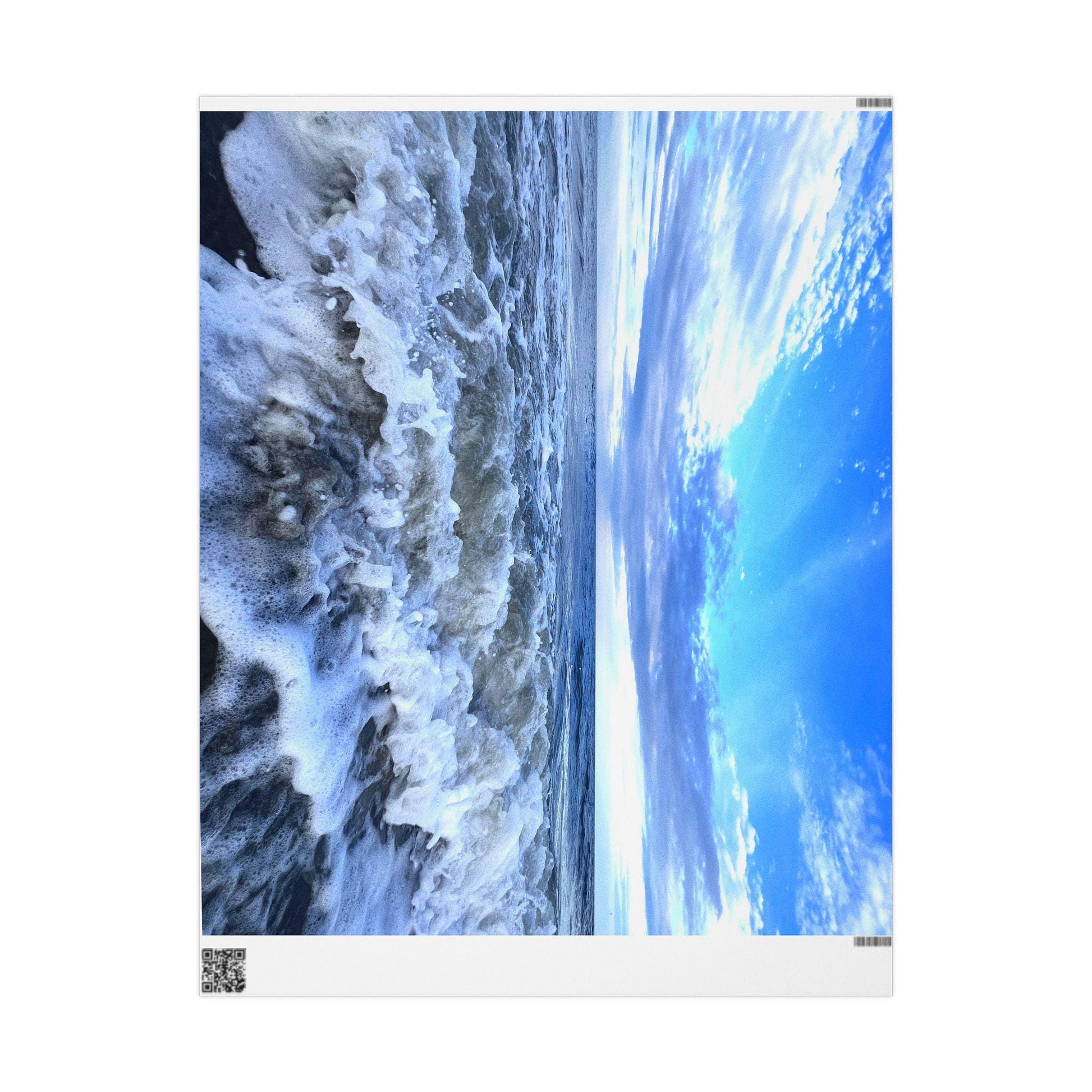 Gift Wrap, Crashing Waves And Blue Sky, HHI