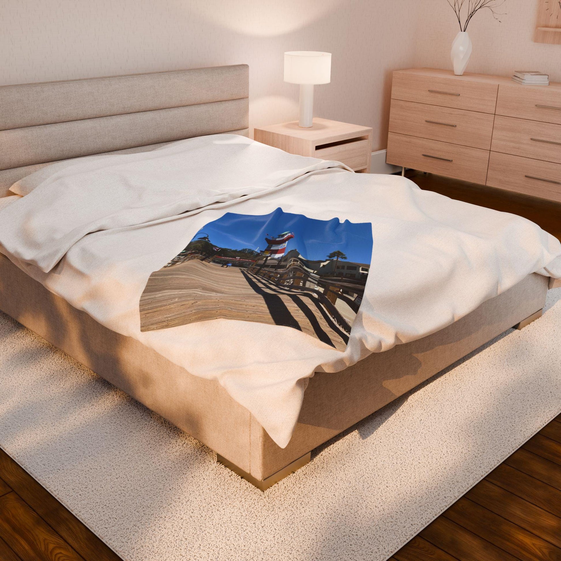 Velveteen Blanket: Lighthouse at Sea Pines on Hilton Head Island
