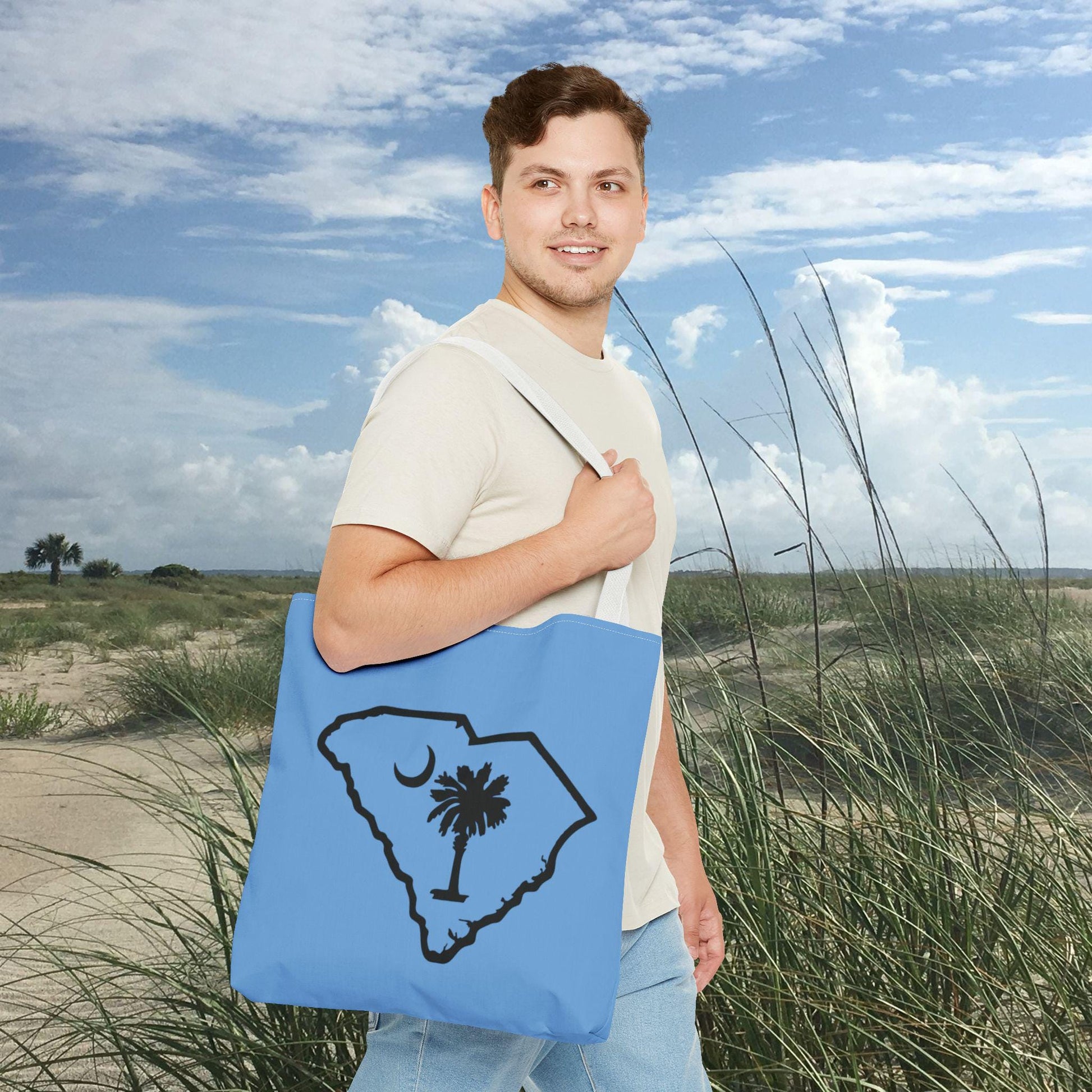 Tote Bag with State of South Carolina and Flag Symbol