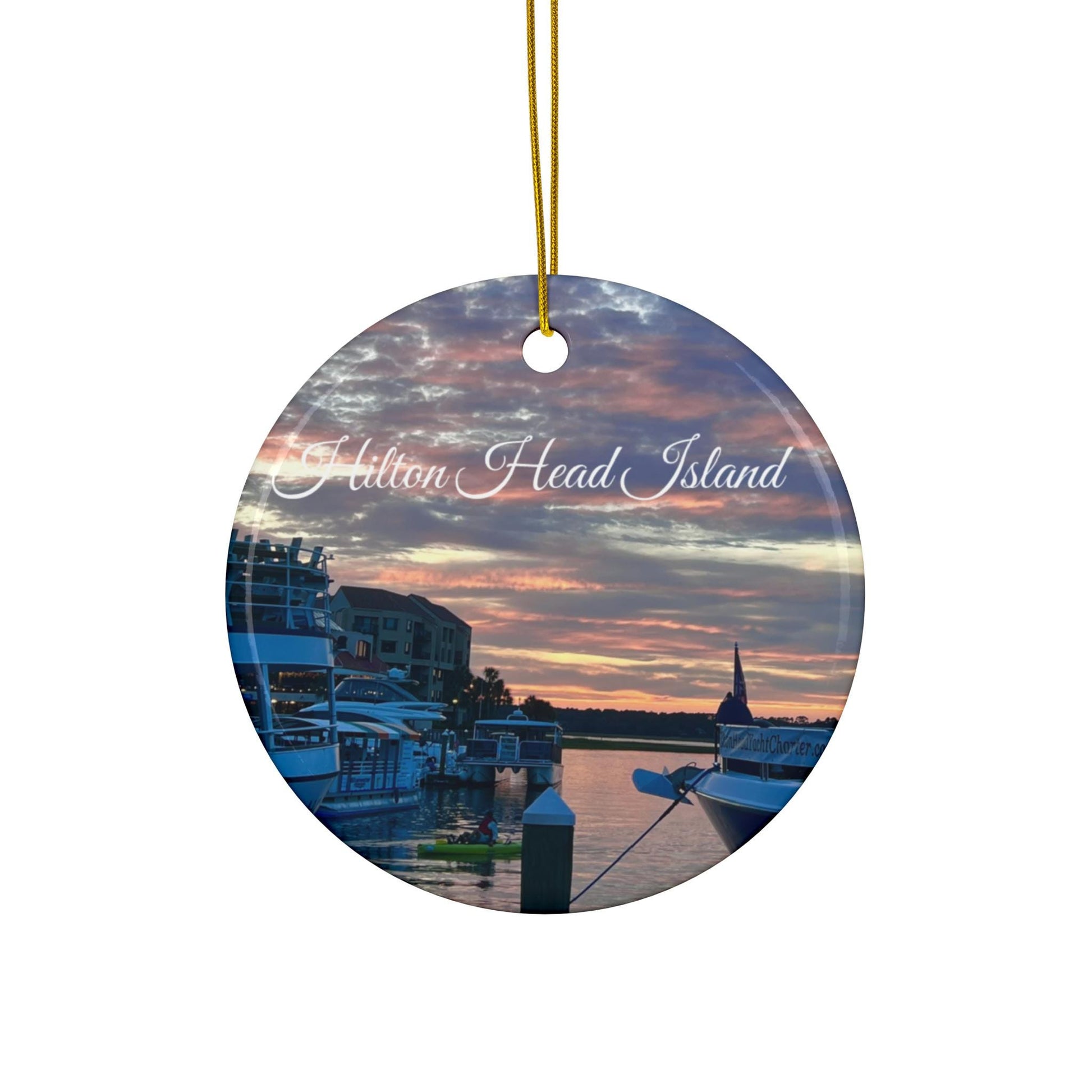 Christmas Ornament, Shelter Cove Harbor, HHI