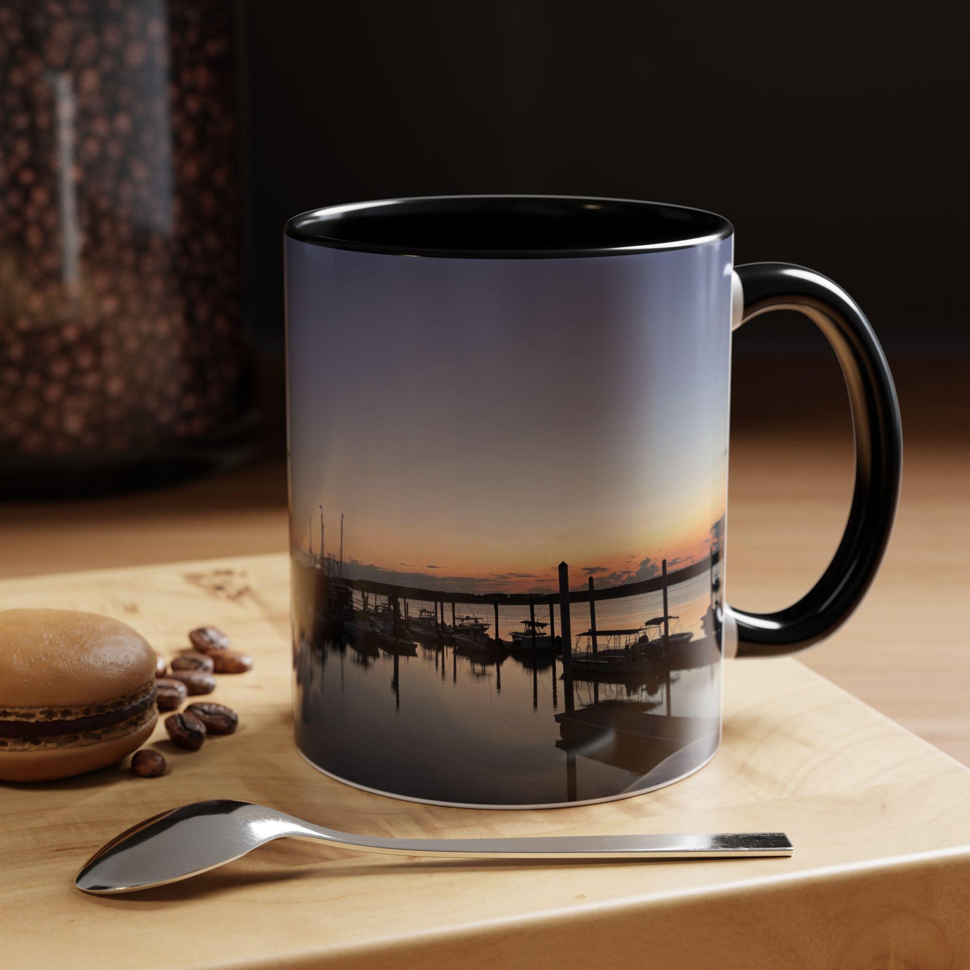 Coffee Mug, Image Of Shelter Cove Marina (15 oz.)