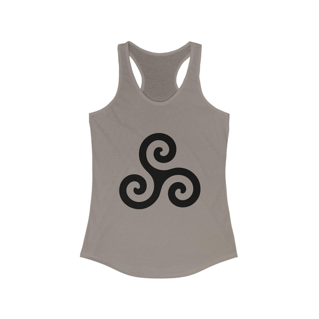 Women's Ideal Racerback Tank with Triskele. Tank top