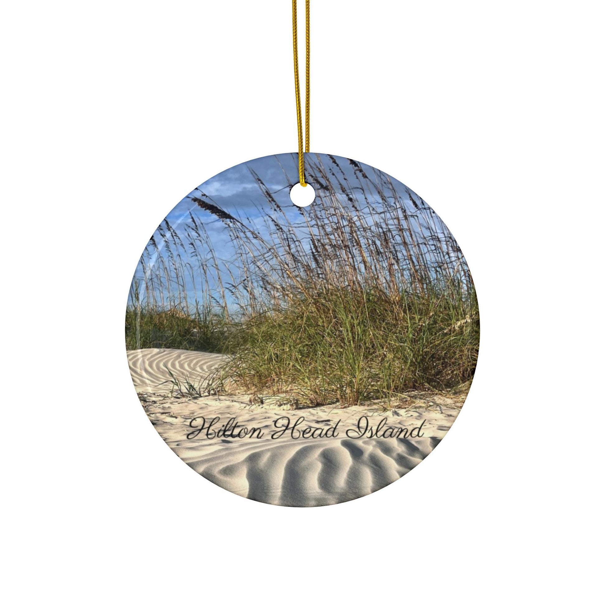 Christmas Ornament featuring Hilton Head Island Dunes