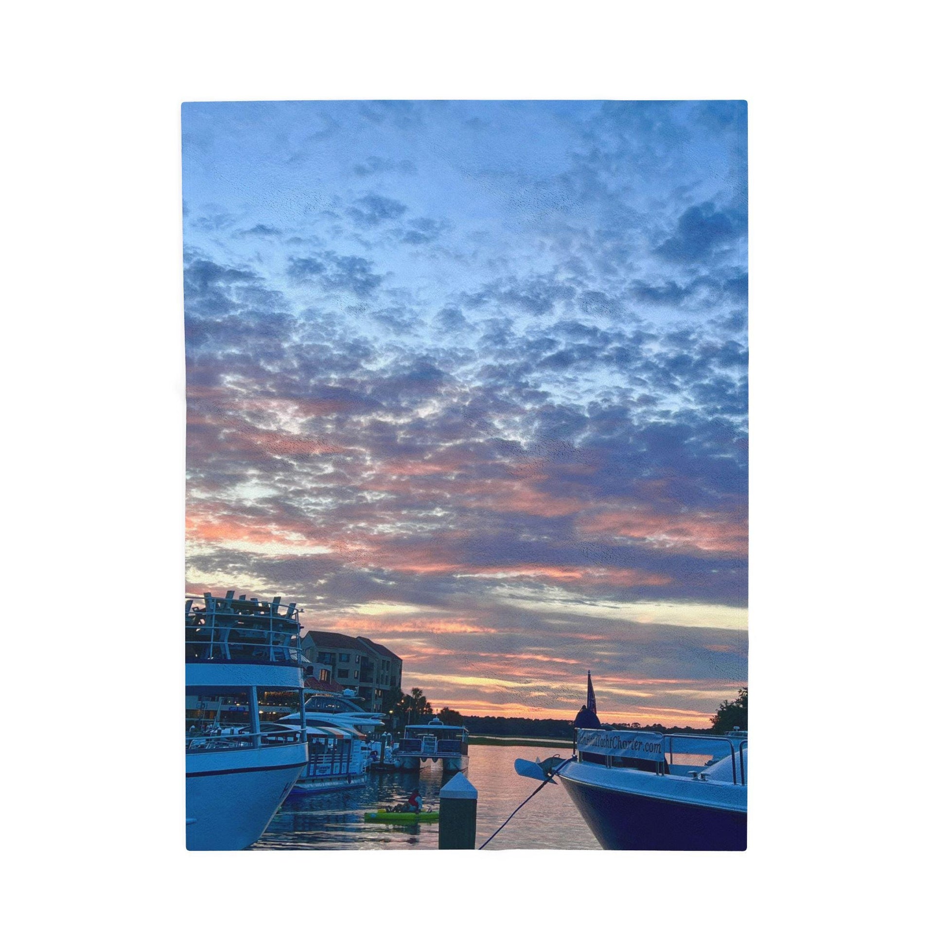 Velveteen Blanket Shelter Cove Marina on Hilton Head Island