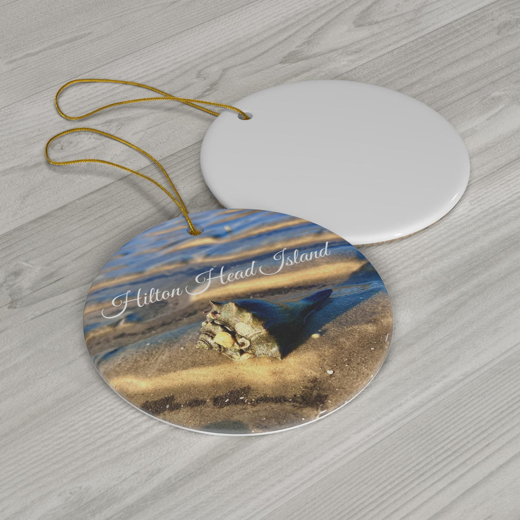 Christmas Ornament With Shell On The Shore Hilton Head Island Beach