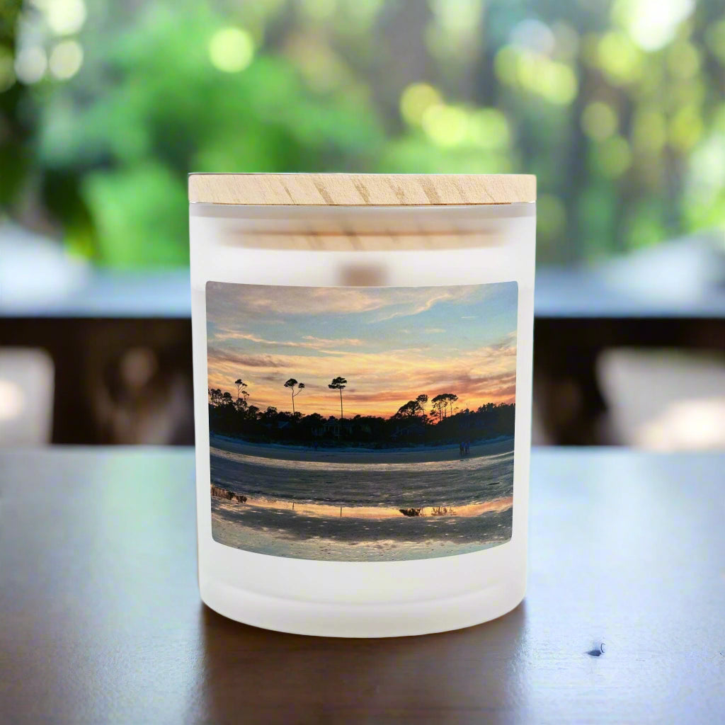 Wood Wick Container Candle Rainbow Sunset Reflected In The Tide (11 oz.)