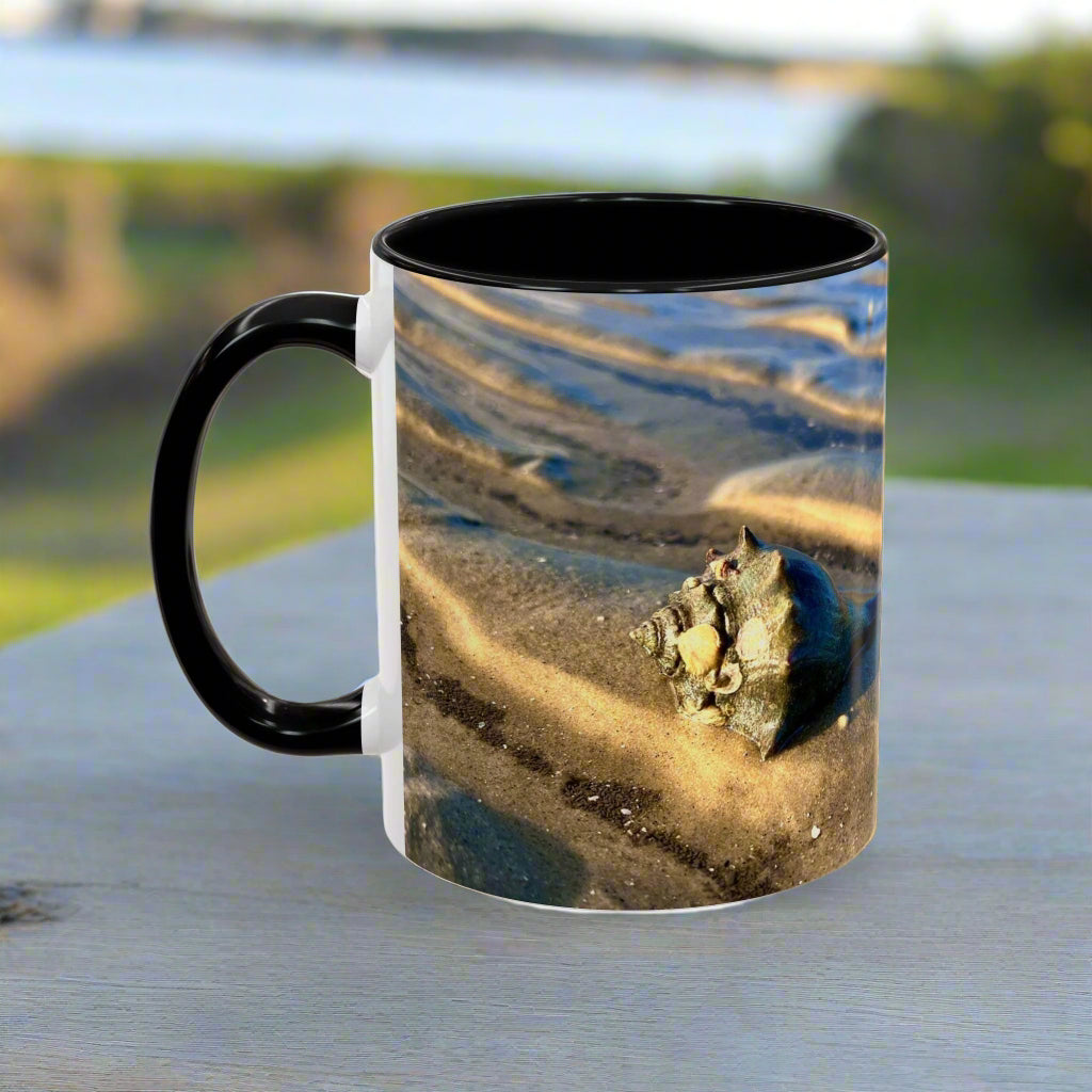 Coffee Mug With Shell On Sandbar (15 oz.)