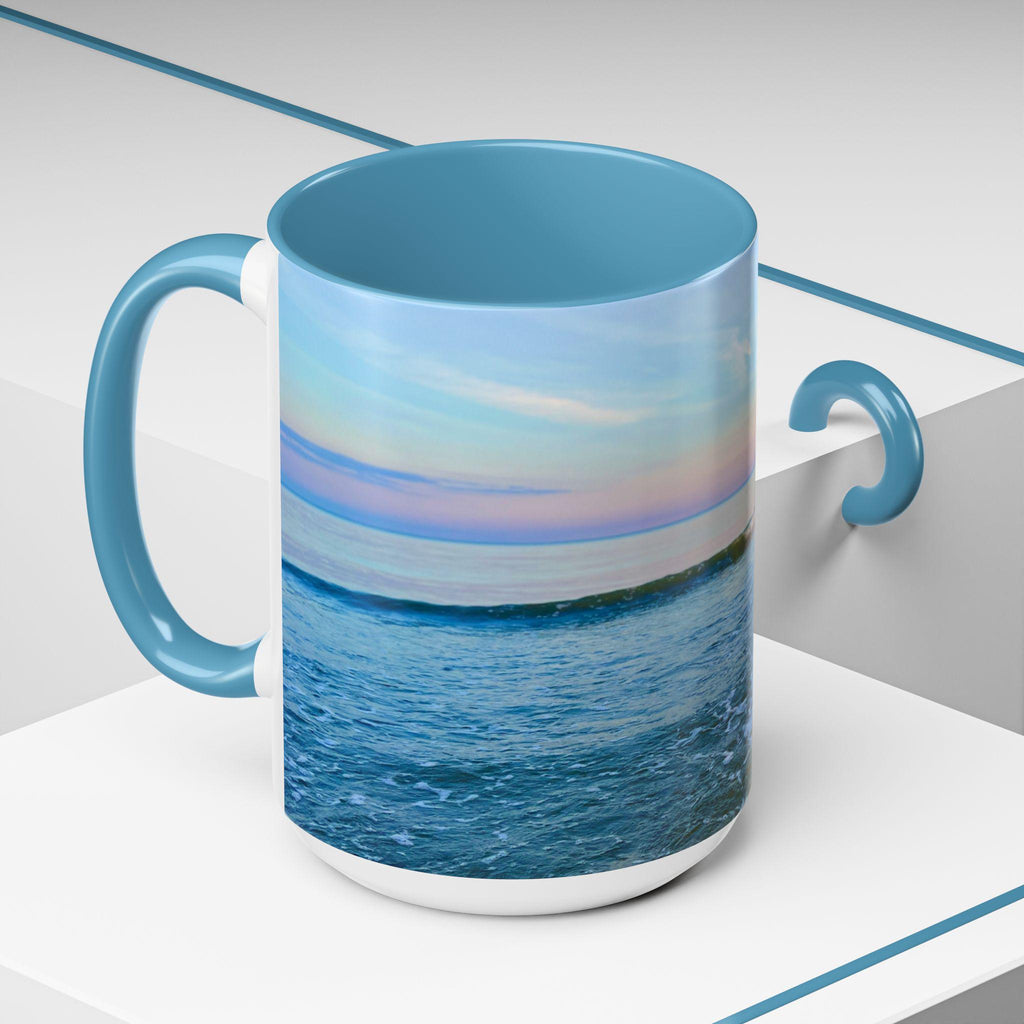 Coffee Mug With Rainbow-Hued Hilton Head Sunset (15 oz.)