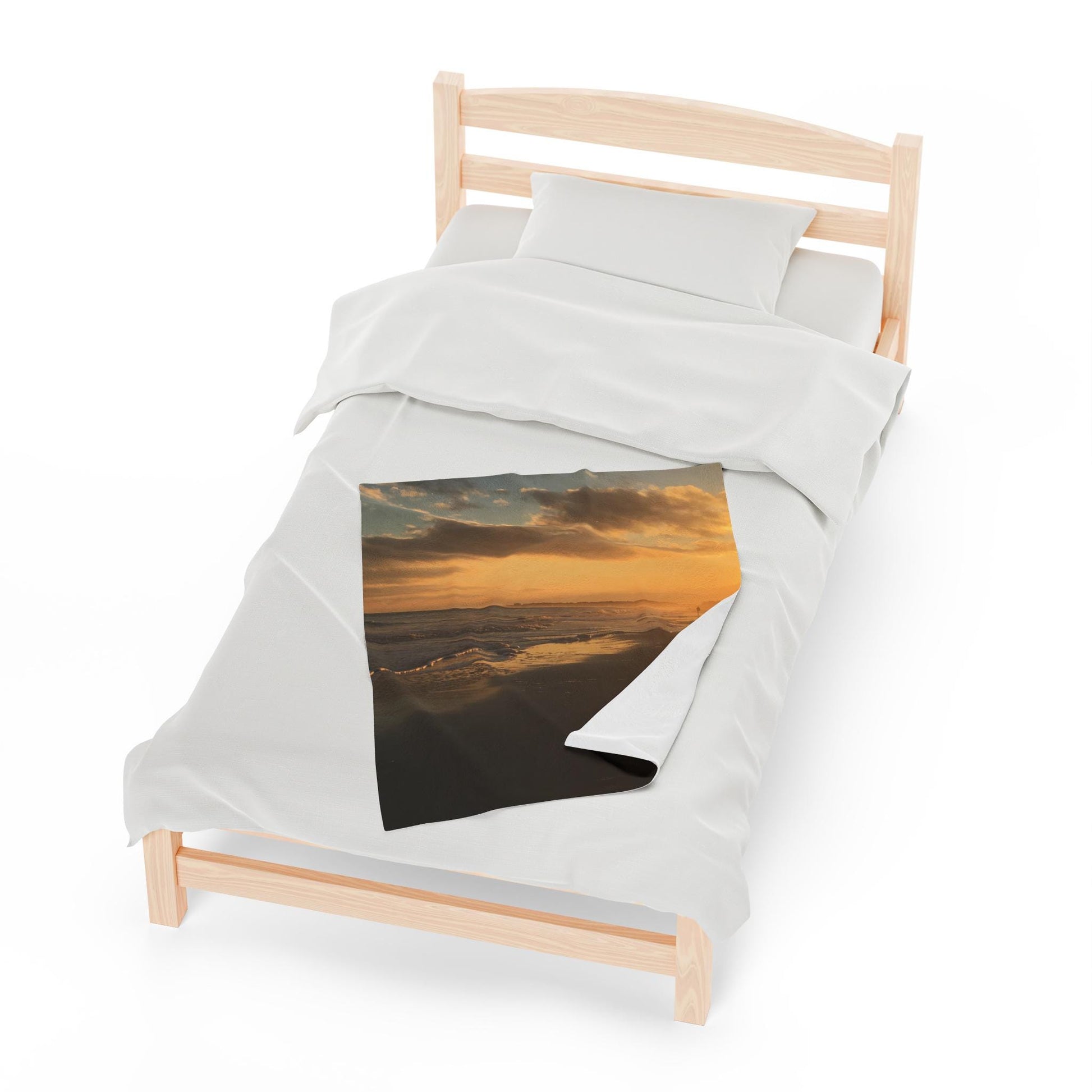 Velveteen Blanket Sunrise On Folly Field Beach in HHI