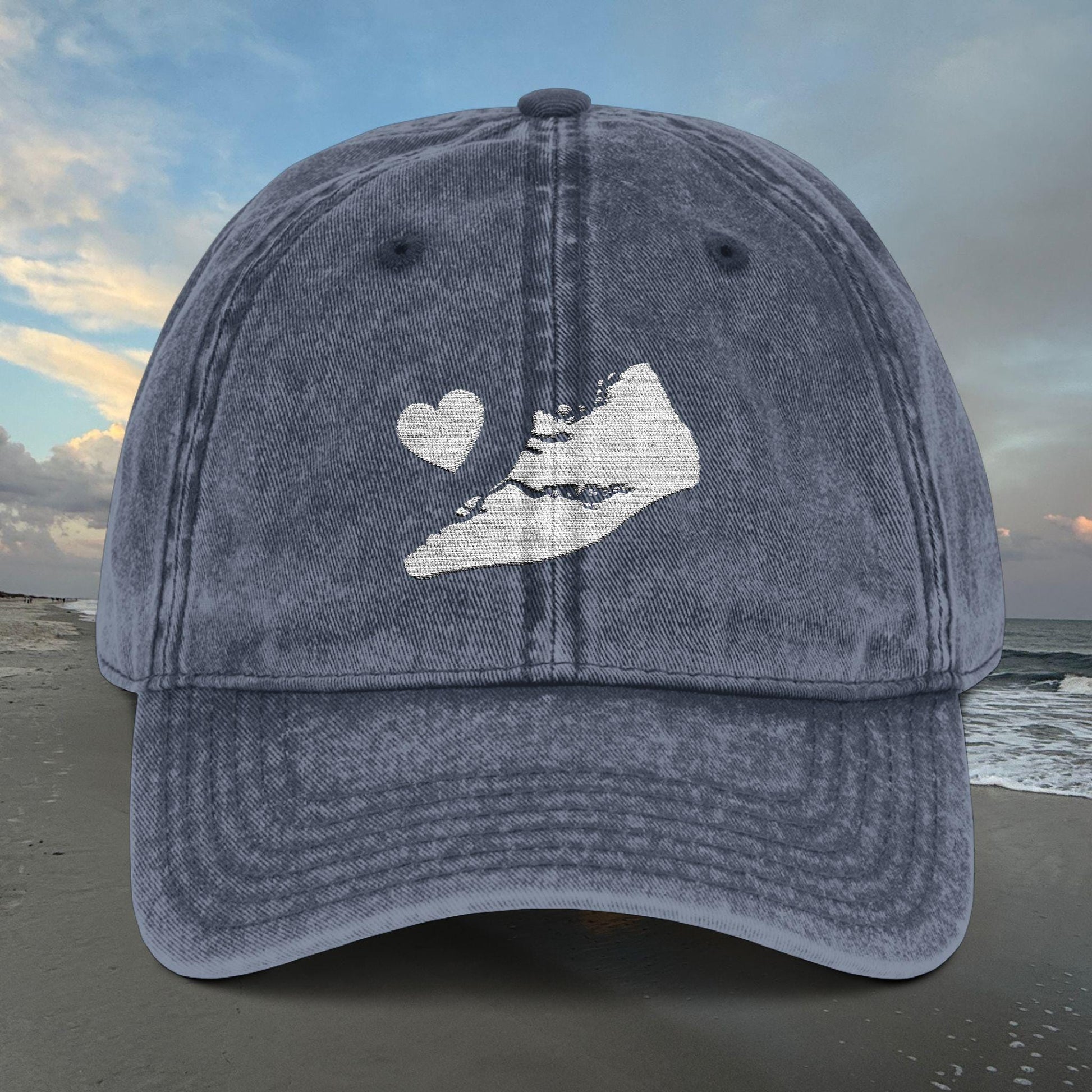 Baseball Cap Embroidered with Hilton Head Island's Unique shape