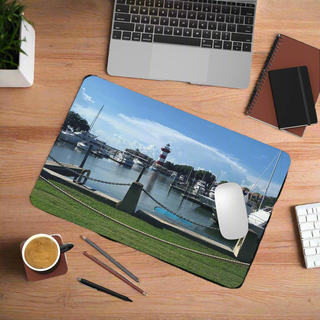 Mousepad With Sea Pines Light House On Hilton Head Island