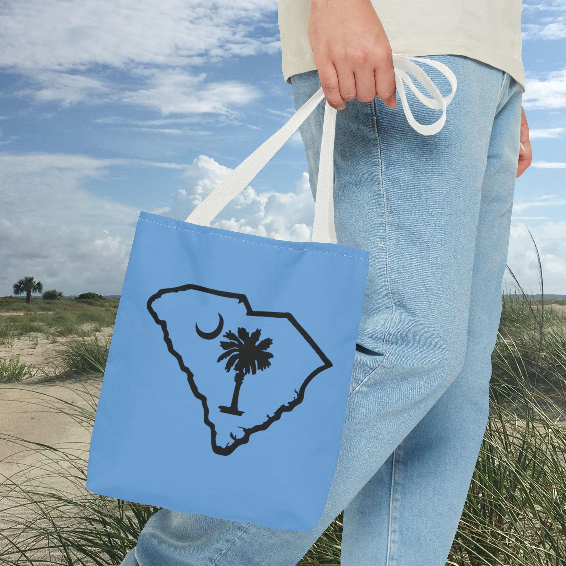 Tote Bag with State of South Carolina and Flag Symbol